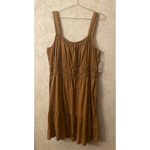 a.n.a Tan Sleeveless Midi Dress - Picture 3 of 5
